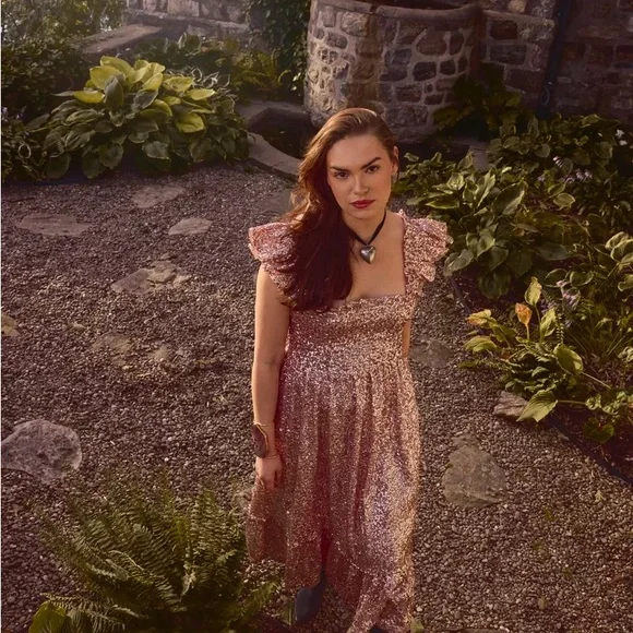 Hill House Pink Midi Dress - Picture 3 of 3